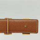 HERMES Constance H Belt Leather 31.1"" Black Auth ki5928-6