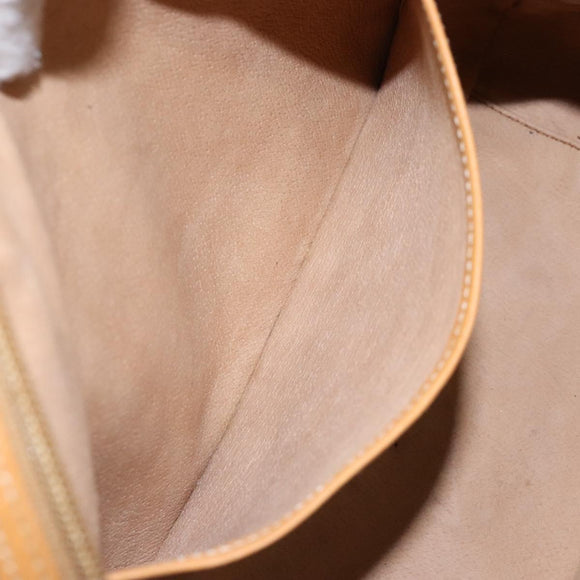 GUCCI Micro GG Supreme Hand Bag PVC Beige Gold 000 104 0030 Auth ki5931