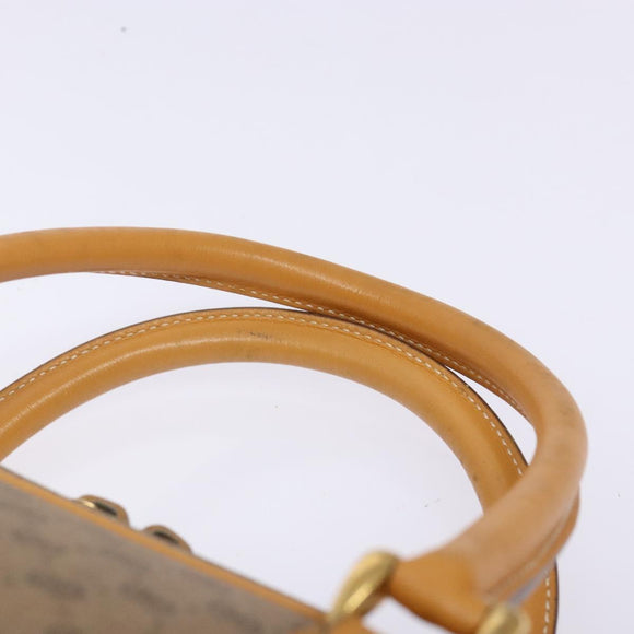 GUCCI Micro GG Supreme Hand Bag PVC Beige Gold 000 104 0030 Auth ki5931