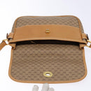 GUCCI Micro GG Supreme Shoulder Bag PVC Beige Gold Auth ki5939-10