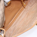 GUCCI Micro GG Supreme Shoulder Bag PVC Beige Gold Auth ki5939-11