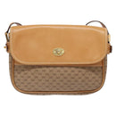 GUCCI Micro GG Supreme Shoulder Bag PVC Beige Gold Auth ki5939-13