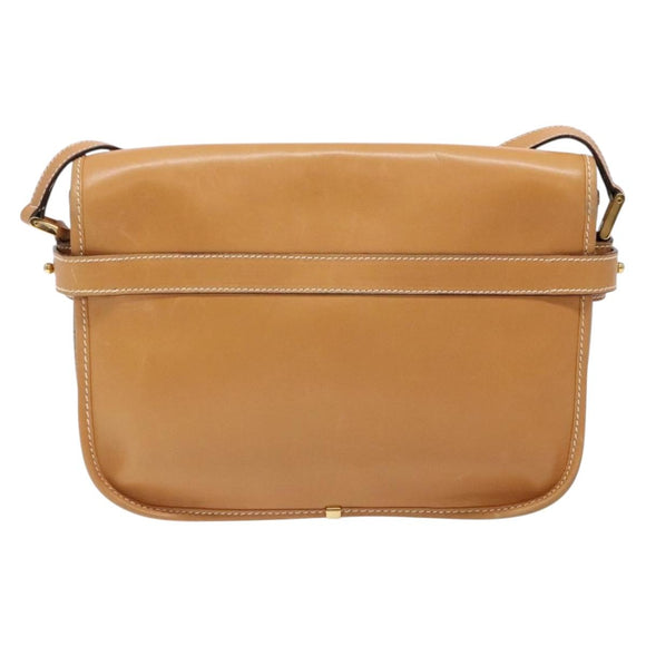 GUCCI Micro GG Supreme Shoulder Bag PVC Beige Gold Auth ki5939