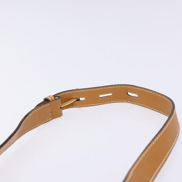 GUCCI Micro GG Supreme Shoulder Bag PVC Beige Gold Auth ki5939