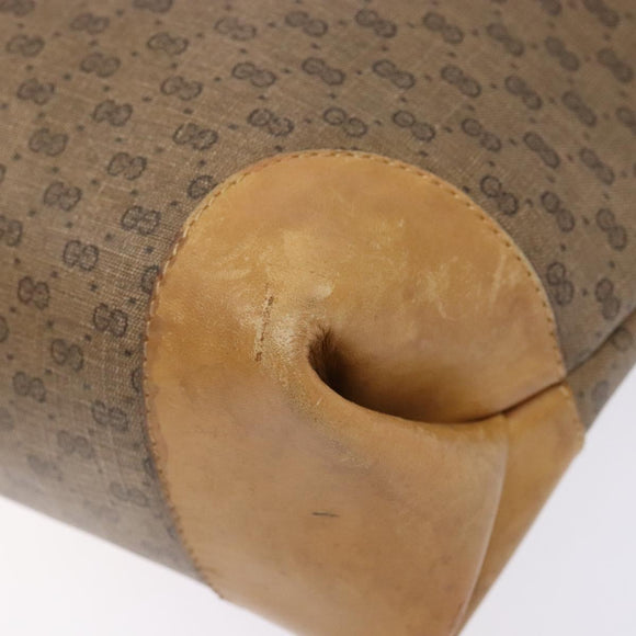 GUCCI Micro GG Supreme Web Sherry Line Tasche PVC Beige 002 904 0131 Auth ki5940