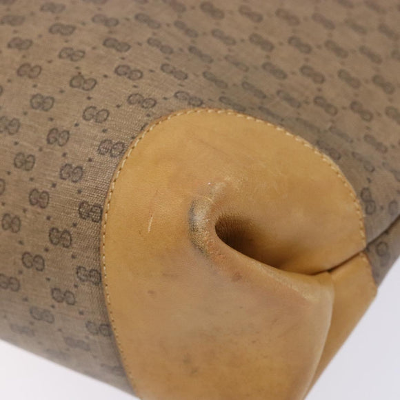GUCCI Micro GG Supreme Web Sherry Line Tasche PVC Beige 002 904 0131 Auth ki5940