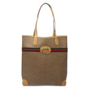 GUCCI Micro GG Supreme Web Sherry Line Tasche PVC Beige 002 904 0131 Auth ki5940-13