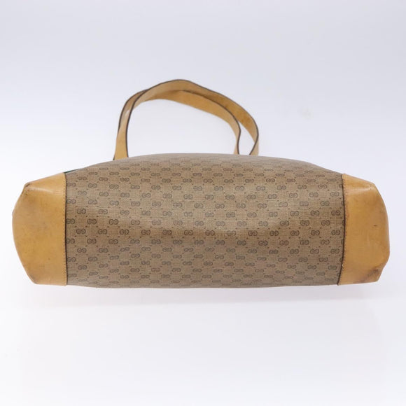 GUCCI Micro GG Supreme Web Sherry Line Bag PVC Beige 002 904 0131 Auth ki5940