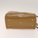 GUCCI Soho Hand Bag Enamel 2way Beige Gold 336751 Auth ki5942-5