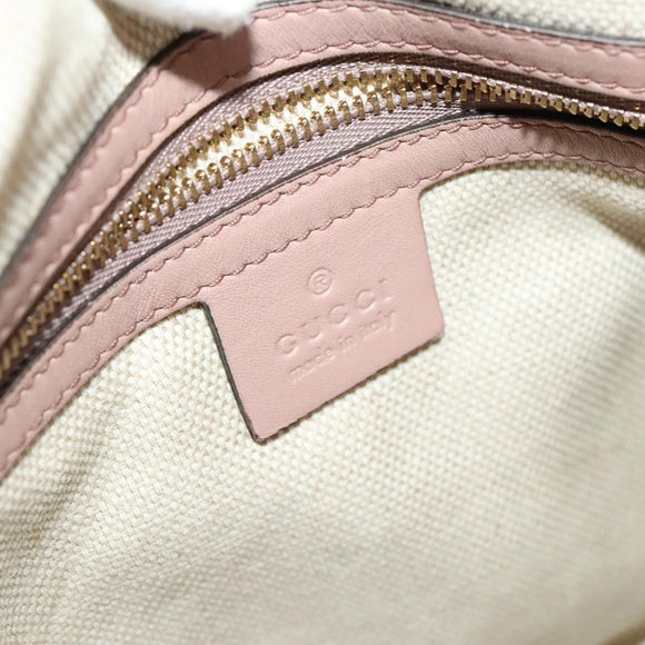 GUCCI Soho Hand Bag Enamel 2way Beige Gold 336751 Auth ki5942