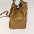 GUCCI Soho Hand Bag Enamel 2way Beige Gold 336751 Auth ki5942-3