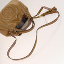 GUCCI Soho Hand Bag Enamel 2way Beige Gold 336751 Auth ki5942-7