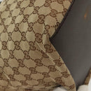 GUCCI GG Canvas Web Sherry Line Tote Bag Beige Green Red 131230 Auth ki5944-10