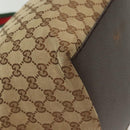 GUCCI GG Canvas Web Sherry Line Tote Bag Beige Green Red 131230 Auth ki5944-12