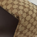 GUCCI GG Canvas Web Sherry Line Tote Bag Beige Green Red 131230 Auth ki5944-13