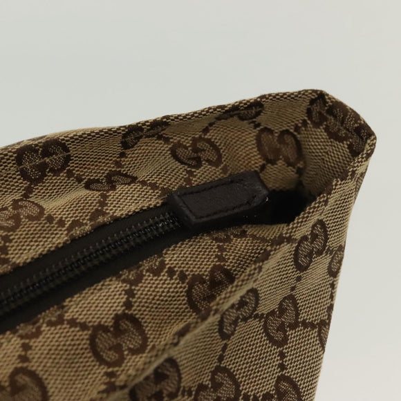 GUCCI GG Canvas Web Sherry Line Tote Bag Beige Green Red 131230 Auth ki5944