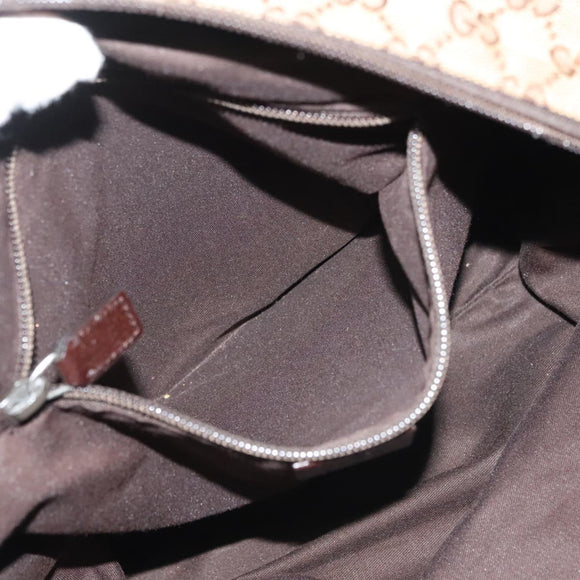 GUCCI GG Canvas Web Sherry Line Tote Bag Beige Green Red 131230 Auth ki5944