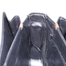 CELINE Horse Carriage Shoulder Bag Leather Black Gold Auth ki5948-19