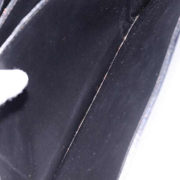 CELINE Horse Carriage Shoulder Bag Leather Black Gold Auth ki5948