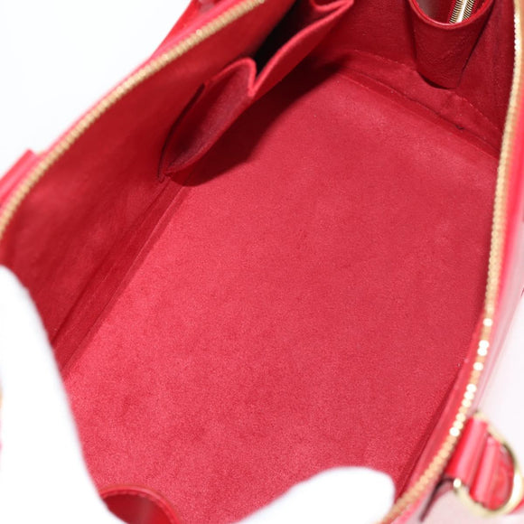 LOUIS VUITTON Epi Alma Hand Bag Castilian Red M52147 LV Auth ki5953V