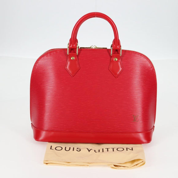 LOUIS VUITTON Epi Alma Hand Bag Castilian Red M52147 LV Auth ki5953V