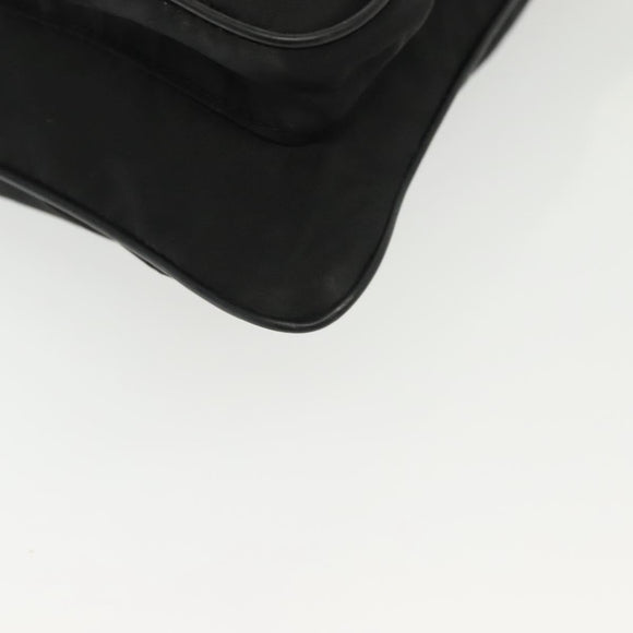 PRADA Shoulder Bag Nylon Black Silver Auth ki5954