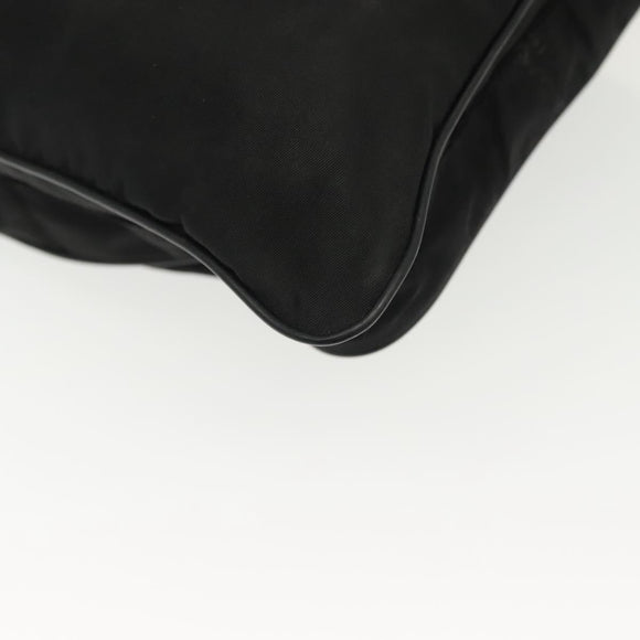 PRADA Shoulder Bag Nylon Black Silver Auth ki5954