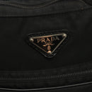 PRADA Shoulder Bag Nylon Black Silver Auth ki5954-14