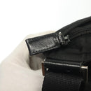 PRADA Shoulder Bag Nylon Black Silver Auth ki5954-15