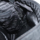 PRADA Shoulder Bag Nylon Black Silver Auth ki5954-18