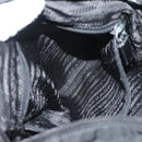 PRADA Shoulder Bag Nylon Black Silver Auth ki5954-23