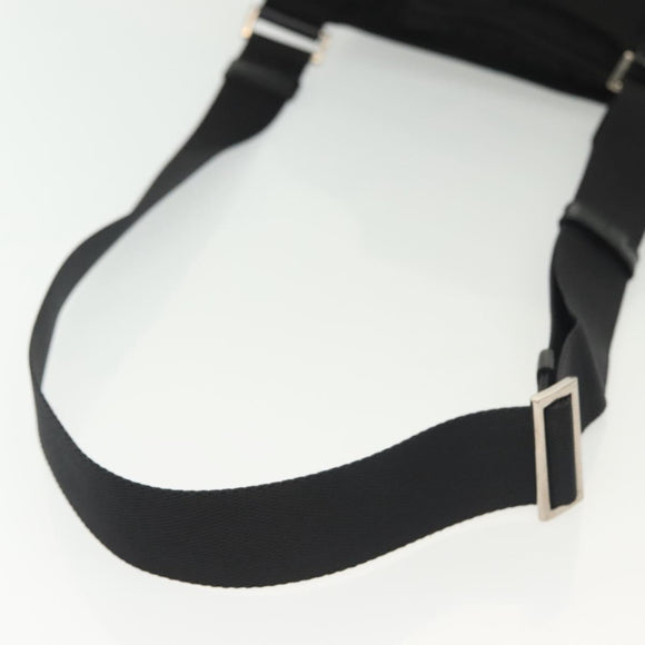 PRADA Shoulder Bag Nylon Black Silver Auth ki5954