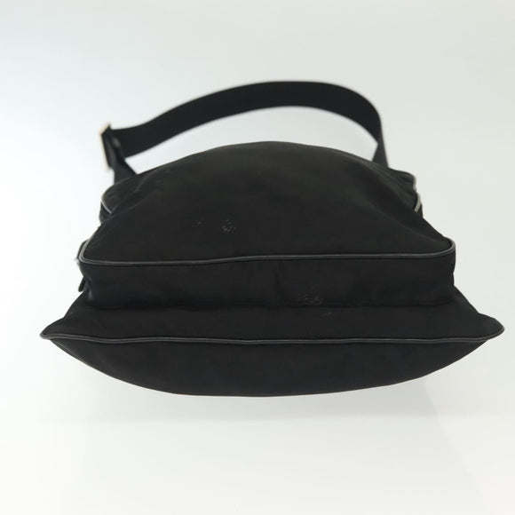 PRADA Shoulder Bag Nylon Black Silver Auth ki5954