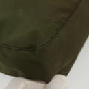 PRADA Shoulder Bag Nylon Khaki Silver Auth ki5956-14