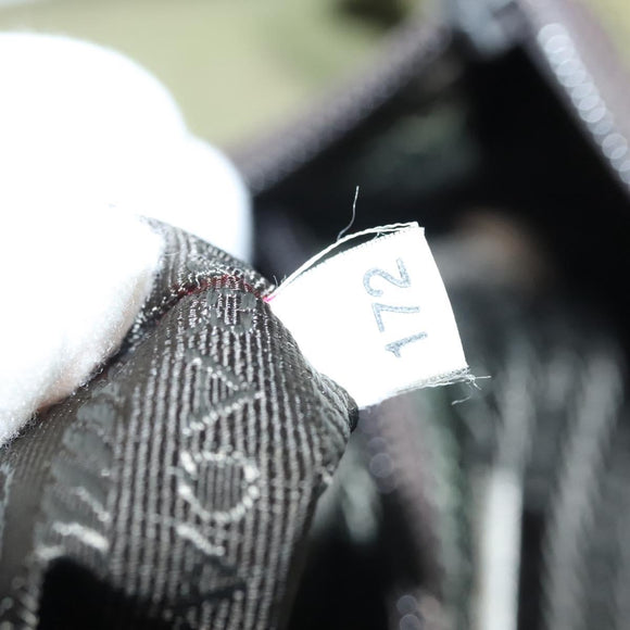 PRADA Shoulder Bag Nylon Khaki Silver Auth ki5956