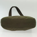 PRADA Shoulder Bag Nylon Khaki Silver Auth ki5956-5