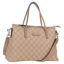 GUCCI GG Supreme Hand Bag PVC 2way Pink Gold 353440 Auth ki5957-1