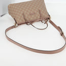 GUCCI GG Supreme Hand Bag PVC 2way Pink Gold 353440 Auth ki5957-9