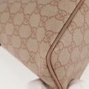GUCCI GG Supreme Hand Bag PVC 2way Pink Gold 353440 Auth ki5957-18