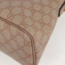 GUCCI GG Supreme Hand Bag PVC 2way Pink Gold 353440 Auth ki5957-19