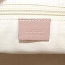 GUCCI GG Supreme Hand Bag PVC 2way Pink Gold 353440 Auth ki5957-21