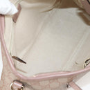 GUCCI GG Supreme Hand Bag PVC 2way Pink Gold 353440 Auth ki5957-11