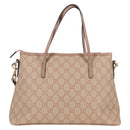 GUCCI GG Supreme Hand Bag PVC 2way Pink Gold 353440 Auth ki5957-2