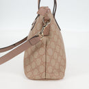 GUCCI GG Supreme Hand Bag PVC 2way Pink Gold 353440 Auth ki5957-3