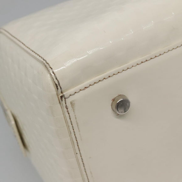 LOUIS VUITTON Damier Facet Speedy Cube PM Hand Bag White M48903 LV Auth ki5959