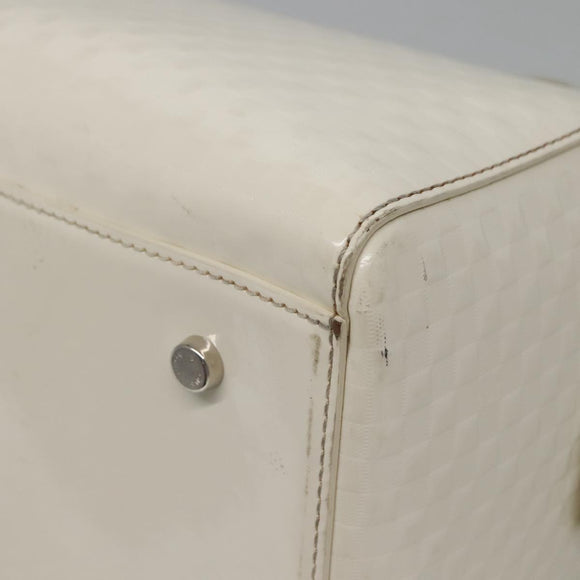 LOUIS VUITTON Damier Facet Speedy Cube PM Hand Bag White M48903 LV Auth ki5959