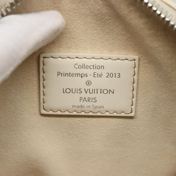 LOUIS VUITTON Damier Facet Speedy Cube PM Hand Bag White M48903 LV Auth ki5959