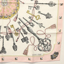HERMES Carre 90 Scarf Silk Pink Auth ki5966-10