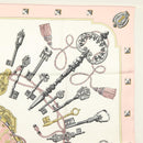 HERMES Carre 90 Scarf Silk Pink Auth ki5966-4
