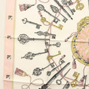 HERMES Carre 90 Scarf Silk Pink Auth ki5966-5